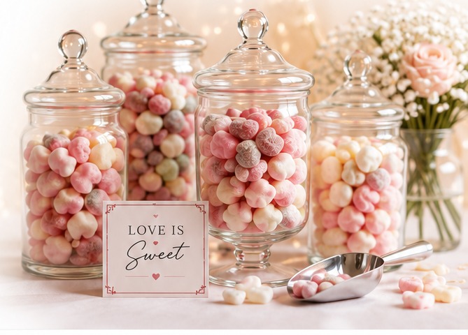 Wedding sweet jars